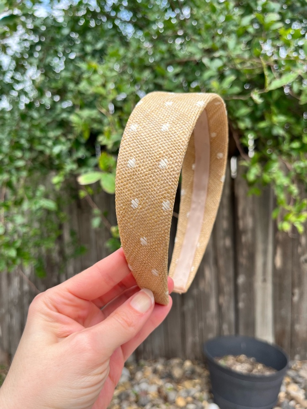 J. Crew Polka Dot Wide Headband - Women Accessories